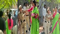 पोलिसांना आधी धक्काबुक्की मग मारहाण अन्...मुख्यमंत्र्यांच्या बहिणीचा व्हिडीओ 