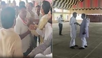 Video : मतमोजणीदरम्यान कार्यकर्त्यांमध्ये जुंपली, नेत्यांच्या मात्र हसतखेळत गप्पा