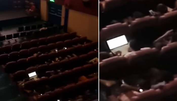 Viral Video: चित्रपटगृहात &#039;ही&#039; व्यक्ती लॅपटॉप घेऊन का बसली? नेटकऱ्यांनी लावले नानाविध तर्क, तुम्हाला काय वाटतं...