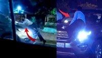 खासदाराच्या कारचालकाची मुजोरी, 3 किलोमीटर फरफटत नेलं अन्... पाहा Video