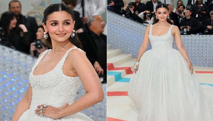 Met Gala च्या रेड कार्पेटवर पहिल्यांदाच Alia Bhatt ची एंट्री, फोटो पाहून चाहते घायाळ 