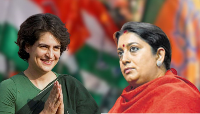 Karnataka Election : 'प्रियंका गांधींना अमेठीत नमाज पढताना पाहिलं...' स्मृती इराणींच्या वक्तव्याने खळबळ