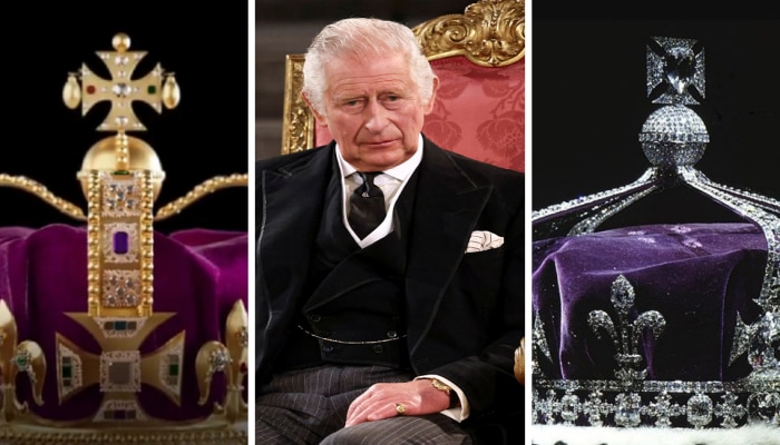 King Charles III यांच्या राज्याभिषेकात एक नव्हे &#039;हे&#039; तीन रत्नजडित मुकूट वेधणार संपूर्ण जगाचं लक्ष 