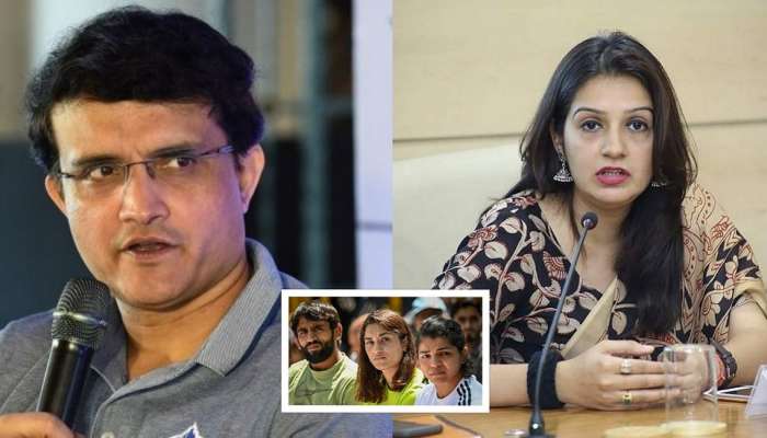 कुस्तीपटूंच्या आंदोलनावर बोलण्यास गांगुलीचा नकार, शिवसेनेच्या प्रियंका चतुर्वैदी यांनी सुनावलं, म्हणाल्या 