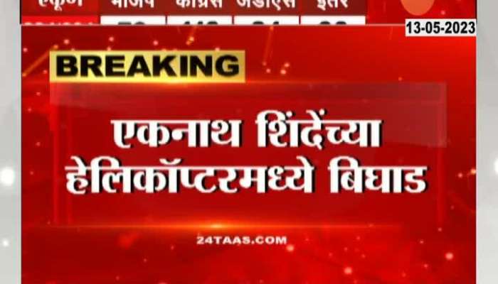 Technical Glitch in CM Eknath Shinde Helicopter