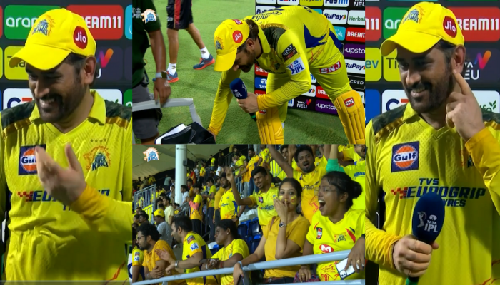 CSK vs KKR: धोनी, धोनी, धोनी! चेपॉकवर आवाज वाढतच गेला... शेवटी धोनीला करावं लागलं हे काम