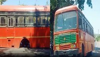 एसटी मागची दोन्ही चाके निखळली; एक चाक गाडीच्या पुढे गेले आणि...