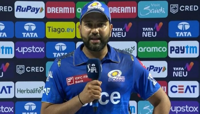 Rohit Sharma : मला नाही...; मुंबई इंडियन्स प्लेऑफमध्ये प्रवेश करण्याच्या प्रश्नावर काय म्हणाला रोहित?