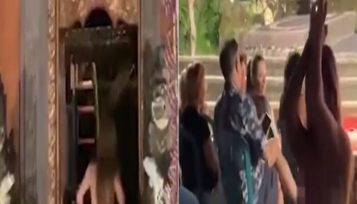 Viral Video : धक्कादायक!...म्हणून तिने सर्वांसमोर चक्क नग्न अवस्थेत मंदिरात केला प्रवेश