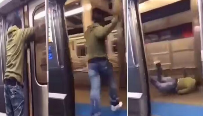 धावत्या मेट्रोचा दरवाजा उघडला आणि त्याने उडी मारली, पुढे काय झालं हा धक्कादायक VIDEO 