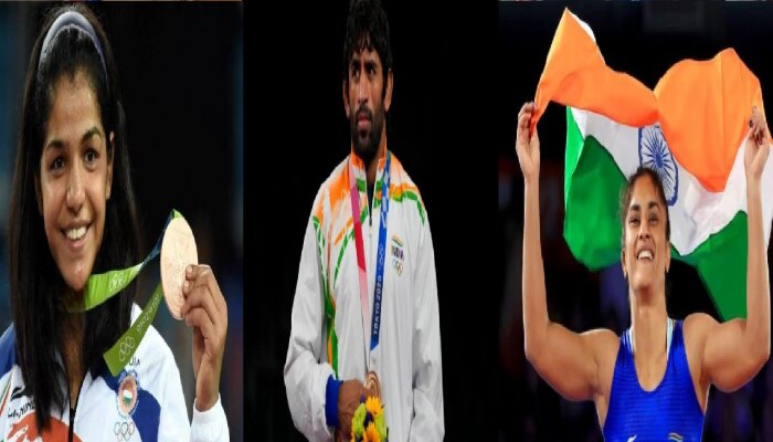 Wrestler Protest : बजरंग पूनिया, साक्षी मलिक, विनेश फोगाट... पाहा कोणाकडे किती आणि कोणती पदकं आहेत?