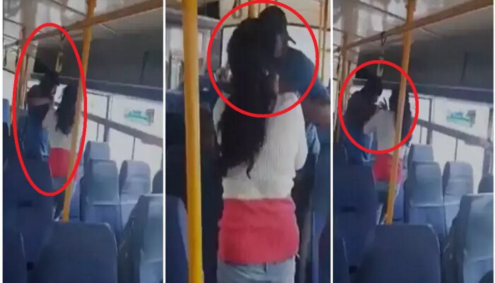 Viral Video : संतापजनक! बसमध्ये महिलेला नको त्या जागी स्पर्श, महिलेने इशारा दिल्यानंतरही त्याने...