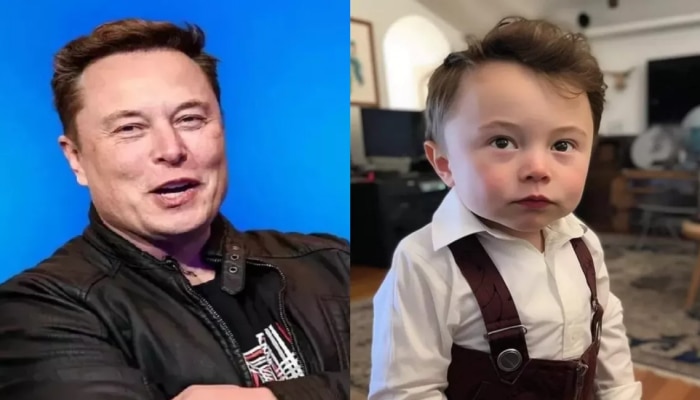 Elon Musk यांचा लहानपणीचा AI फोटो व्हायरल; भन्नाट प्रतिक्रिया, ट्विटरचे मालक म्हणतात...