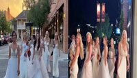 Viral Video : Wedding Gown मध्ये समोर आल्या 6 नवऱ्या; यातही आई ओळखून दाखवा