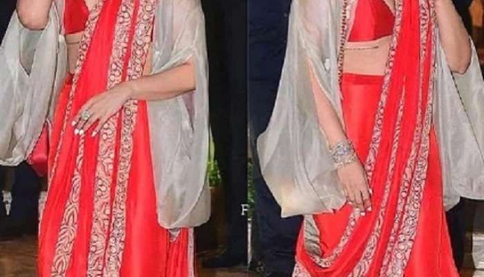 sonakshi sinha new red saree photos goes viral on socia media 