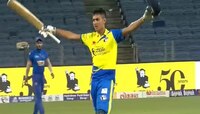 6,6,6,6,6,6,6,6,6... 16 चेंडूत 90 धावा; नाशिकच्या मुलाची कमाल