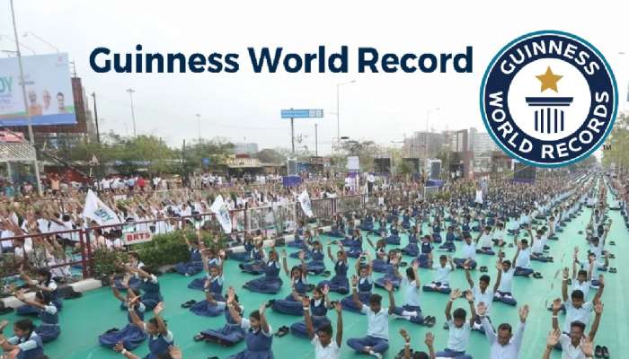 सूरतने करुन दाखवलं! World Yoga Day निमित्त थेट गिनीज वर्ल्ड रेकॉर्डमध्ये नोंदवलं नाव