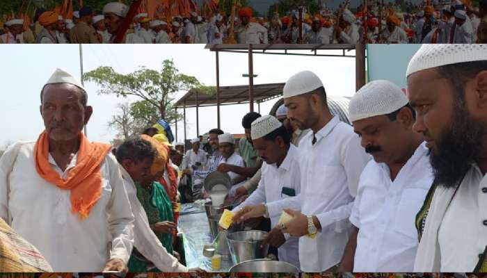 मुस्लीम समाजाने वारकऱ्यांना भरवला गोड घास! पालखी सोहळ्यात शीरखुर्म्याचं वाटप