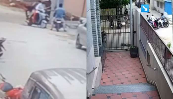 रस्त्यावरच लाईव्ह मर्डर, पतीने पत्नीला एकामागोमाग अनेक वेळा भोसकलं, नंतर मित्राच्या दिशेने वळला अन्...