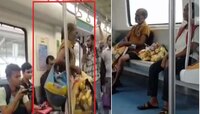 लोकल ट्रेनमध्ये पाणीपुरीचे स्टॉल, आता नागपूर मेट्रोमध्ये चणे फुटाणे विकले