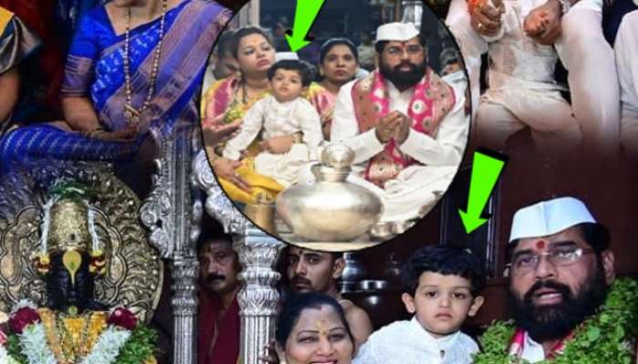 cm eknath shinde and wife perform ashadhi ekadashi mahapuja who was that small child in vithal temple