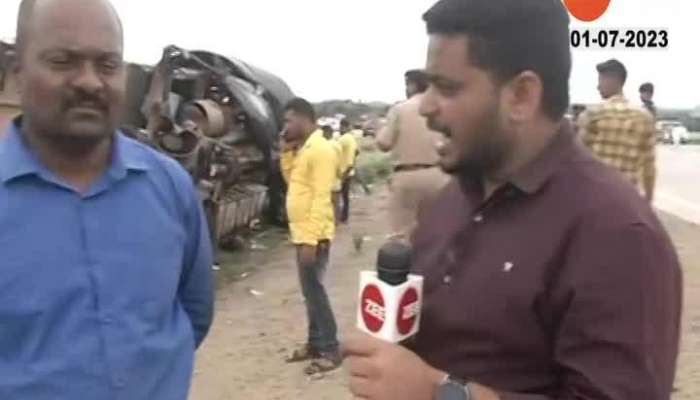 Sandeep Mhetre Eyewitness On Samruddhi Highway Bus Accident