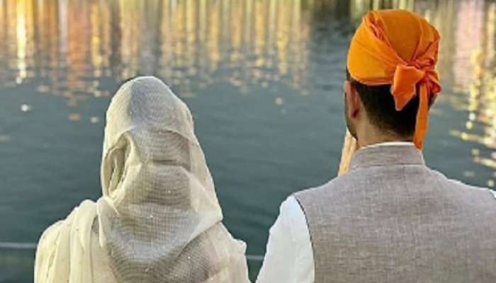 parineeti chopra and raghav chadha visit golden temple for wedding preparations photos viral 