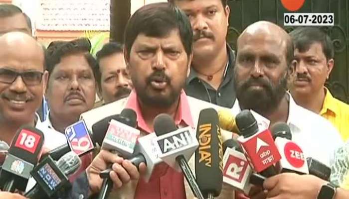 Maharashtra Political Crisis ramdas Athawle ajit pawar meeting 