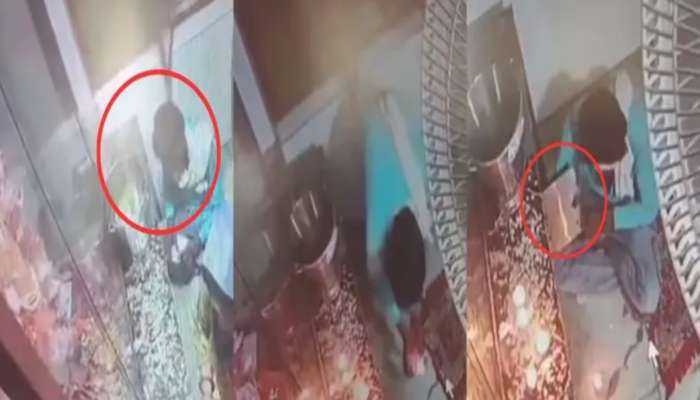 हनुमान चालिसा म्हणत आधी पूजा केली, नंतर दानपेटी फोडून चोरले हजारो रुपये; Video Viral