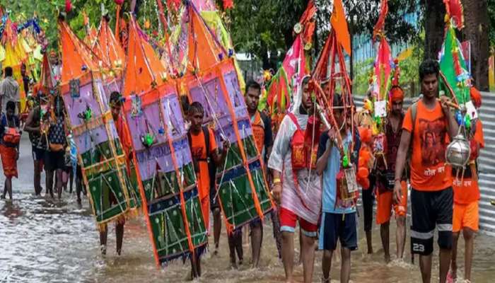 उत्तर प्रदेशात भीषण दुर्घटना! गाडीवरील स्पीकरचा ओव्हरहेड वायरला स्पर्श झाल्याने कावड यात्रेकरु ठार