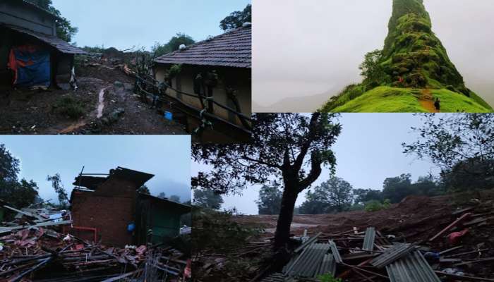 Khalapur Irshalgad Landslide: भयंकर! दरड कोसळल्यामुळं इरसालवाडी उध्वस्त; काही विदारक दृश्य…