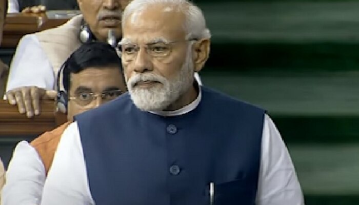 PM Modi Live : पीएम मोदींच्या भाषणादरम्यान विरोधकांचा सभात्याग, पीएम मोदी म्हणतात &#039;त्यांच्या मनात पाप&#039;
