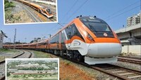 ट्रॅकवर धावली भगव्या रंगातील 'वंदे ट्रेन', फिचर्समध्ये तब्बल 25 मोठे बदल; पाहा PHOTO