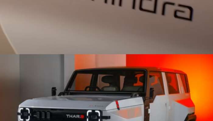 Mahindra introduced the concept model of Electric Thar