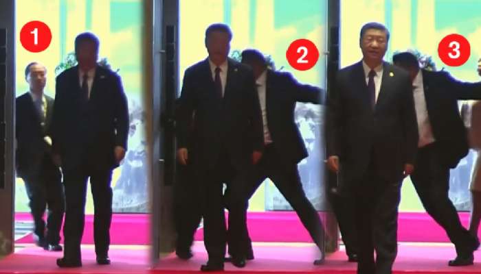 Xi Jinping यांच्या बॉडीगार्डला मागच्या मागे अडवलं अन्...; Red Carpet वरील धक्कादायक Video