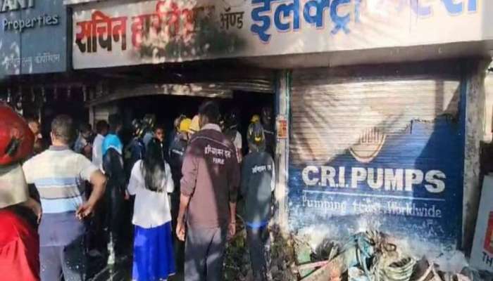 पिंपरी चिंचवडमध्ये दुकानाला भीषण आग; झोपेतच एकाच कुटुंबातील चौघांचा होरपळून मृत्यू