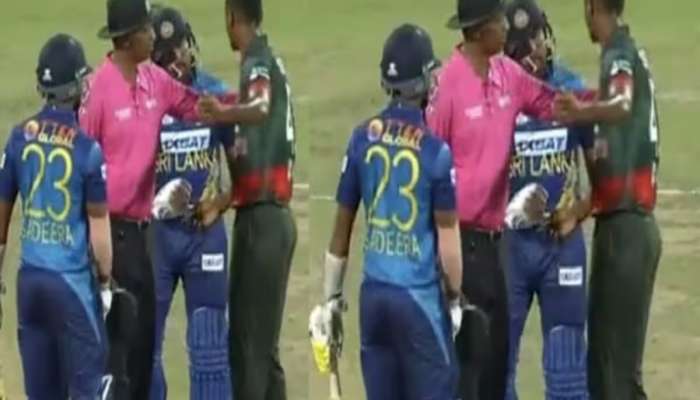 Video : बांगलादेश अन् श्रीलंकेच्या खेळाडूंमध्ये पुन्हा राडा; एका गैरसमजामुळे पेटला वाद