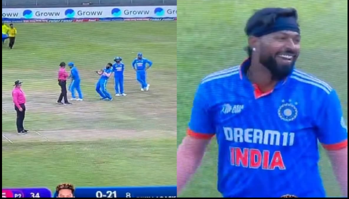 Hardik Pandya : कधी सुधारणार पंड्या? भर सामन्यात अंपायरसोबत केलं असं कृत्य की...; व्हिडीओ व्हायरल