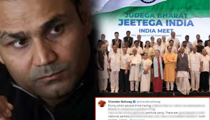BJP चा ठपका मारणाऱ्यांवर सेहवाग संतापला! 'इंडिया आघाडी', नेहरु सारंच काढलं; मोदींचाही उल्लेख