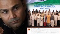BJP चा ठपका मारणाऱ्यांवर सेहवाग संतापला! 'इंडिया आघाडी', नेहरु सारंच काढलं