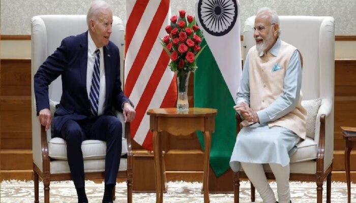 पंतप्रधान निवासस्थानी मोदी-बायडेन भेट, पहिल्यांदा भारतात आलेल्या अमेरिकेच्या राष्ट्राध्यक्षांचं जोरदार स्वागत
