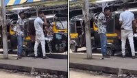 कळवा रेल्वे स्थानकाबाहेर रिक्षाचालक गांजा ओढत होते, व्हिडीओ व्हायरल होताच पोलिसांनी 