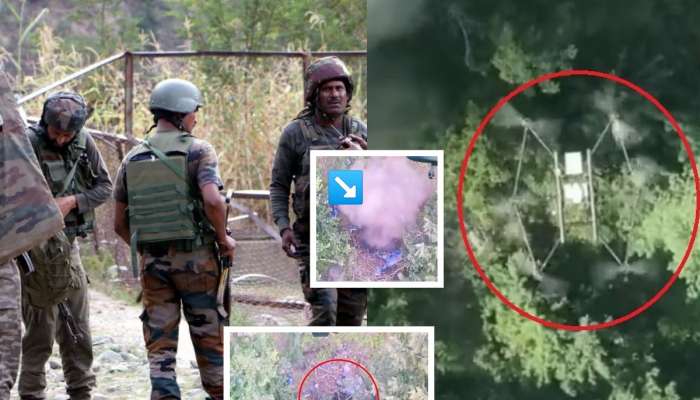 भारतीय लष्कराला पाहून दहशतवाद्यांची पळापळ, एकजण ठार; पाहा Drone कॅमेऱ्यात कैद झालेला सगळा घटनाक्रम