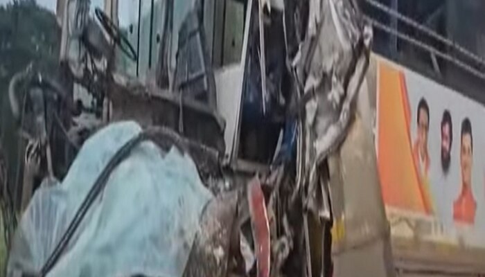 Raigad Bus Accident : गणेशोत्सवासाठी कोकणाकडे निघालेल्या बसला अपघात, एक जण ठार 19 जण जखमी