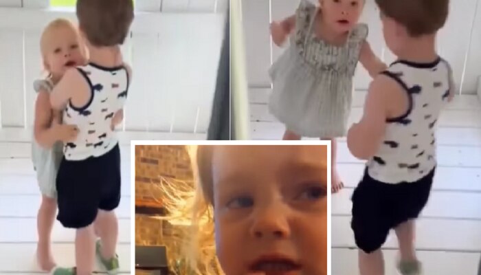 Viral Video : बॉयफ्रेंडसोबत रंगेहाथ पकडताच चिमुकलीची गयावया; तिची बालिश बडबड ऐकून हळूच हसाल