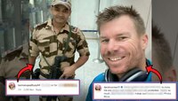 भारतात लॅण्ड होताच David Warner जवानाबरोबर पोस्ट केला Selfie; कॅप्शन चर्चेचा विषय