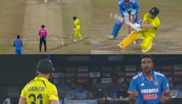 AUS vs IND : आश्विनच्या फिरकीसमोर कांगारू नाचले! 7 बॉलमध्ये उडवल्या 3 विकेट्स; पाहा Video