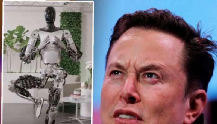 elon musk posted photo of robot doing vrikshasana yoga pose