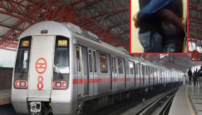 दिल्ली मेट्रोमध्ये अश्लीलतेचा कळस; कपलचा Kiss करताना नवीन Video Viral