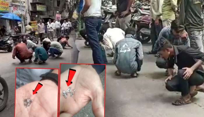 Diamond Market मध्ये रस्त्यावर पडले हिरे अन्...; गुजरातमधील 'हा' Video पाहून व्हाल थक्क